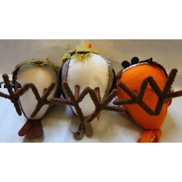 2021 3 Featherly Friends Fall Harvest Fabric Birds - Picture 6 of 7